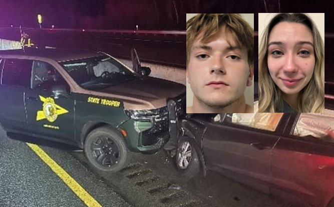 Dover woman, Lebanon man charged in wrong-way crash into cruiser on Route 101