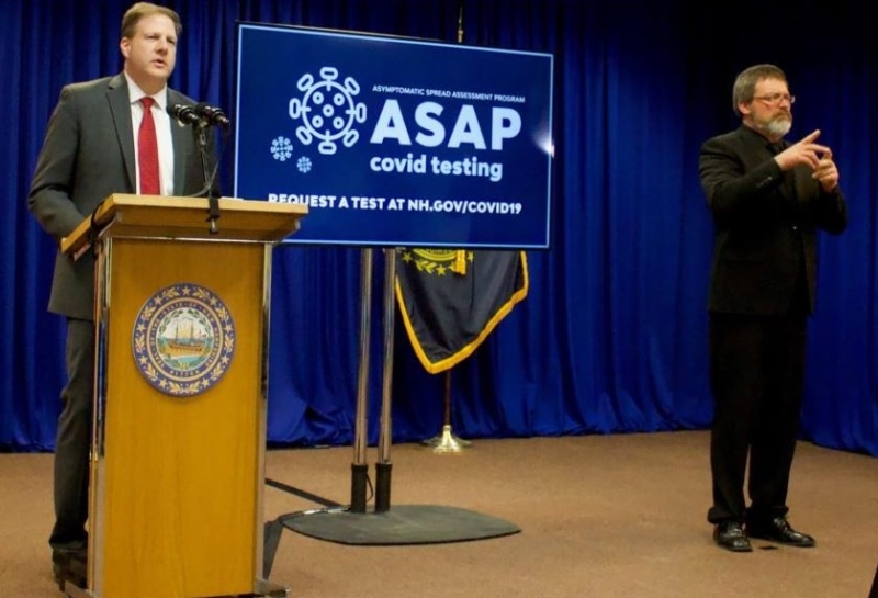Sununu rolls out ASAP testing program, will be among first to use it.