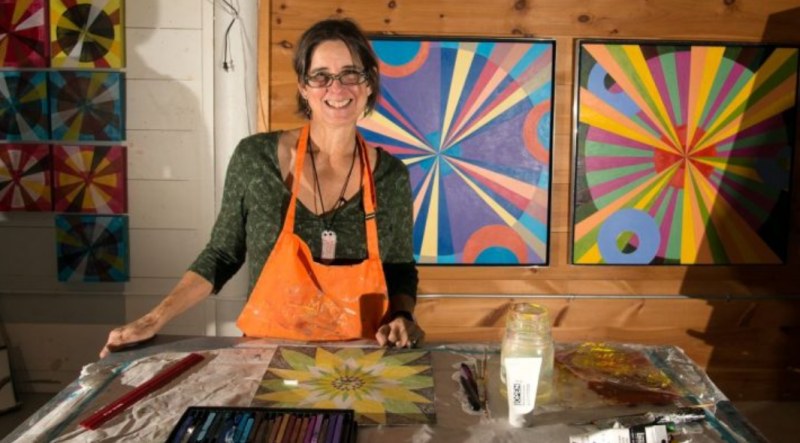 Geometry has helped shape the exquisite beauty of Taintor Davis Child's artwork