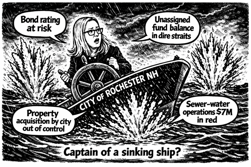 Who's at the helm during this time of financial uncertainty for the City of Rochester