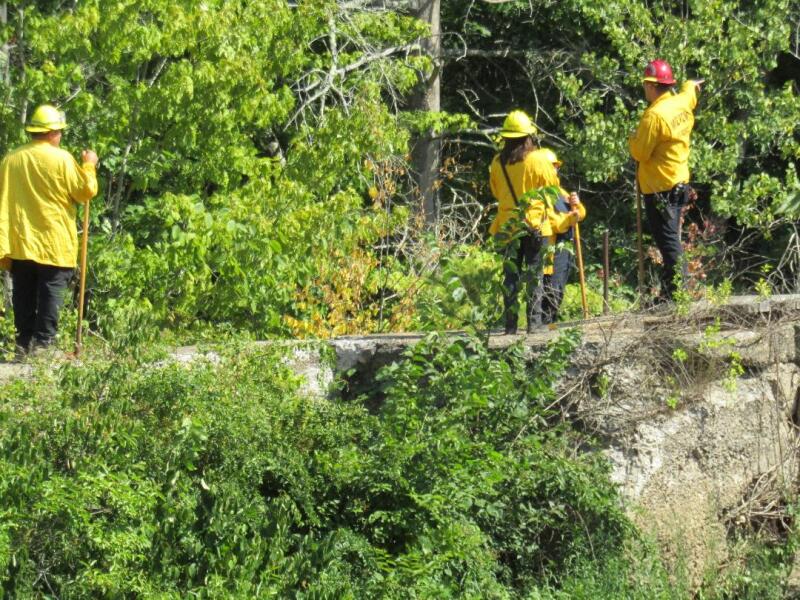 Fire crews extinguish small brush fire following hours-long search for blaze
