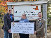 Knights of Columbus donate $2,400 to feed Monarch School students