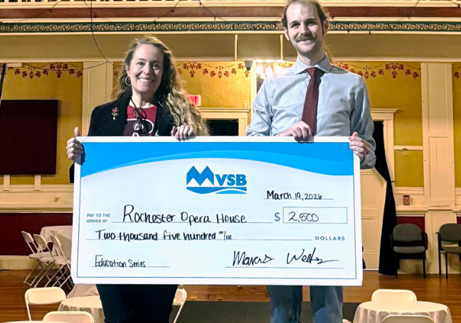 MVSB contributes $2,500 for RPAC's youth education in arts, music programs