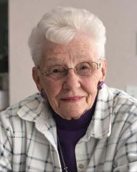 Shirley Daggett ... Red Hat Society member; at 96