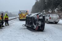 Troopers respond to dozens of crashes, scores of vehicles off road during storm