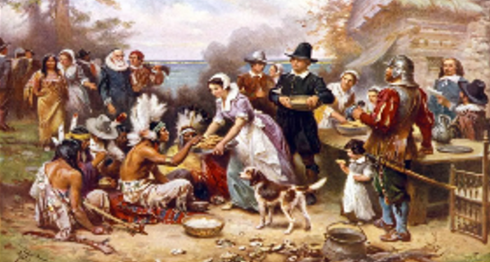 Pilgrims, Indians learned from each other, feasted with each other