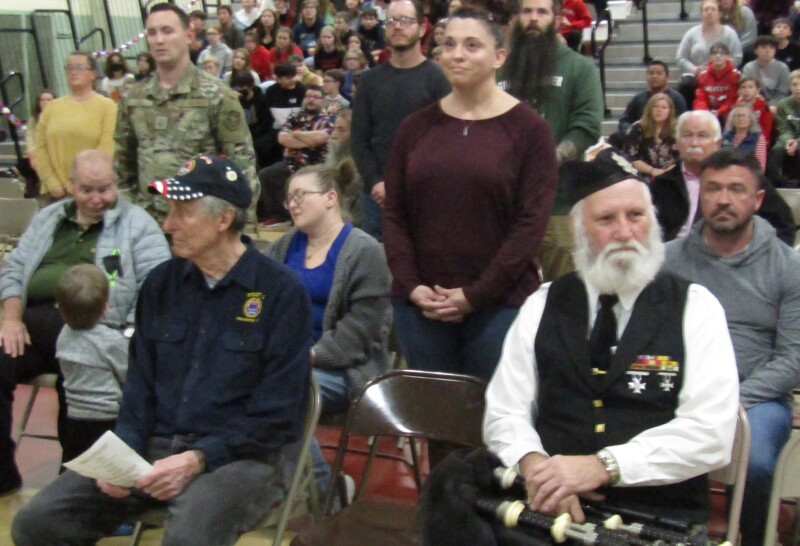 Armed forces service members stood tall at Veterans Day Appreciation at RMS