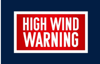 Wind warning advisory: Gusts up to 55 mph likely through 7 p.m. tonight
